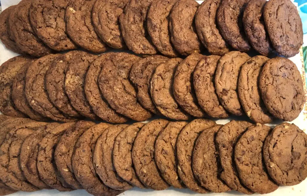 Double Mint Chocolate Cookies are gooey, rich, and loaded with minty goodness!