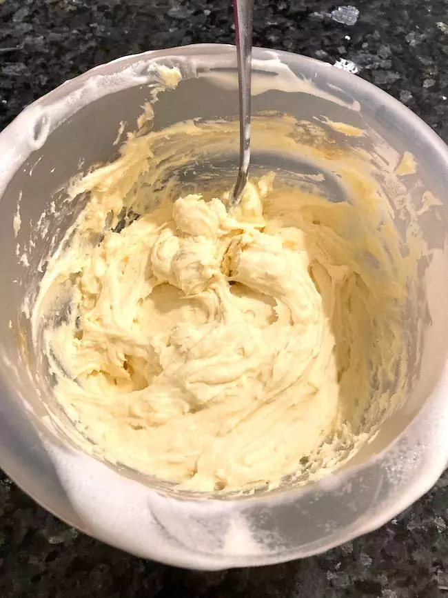 frosting in a bowl