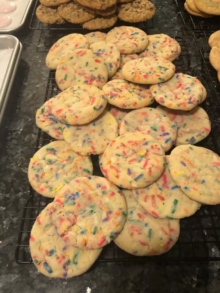 Snickerdoodles with sprinkles