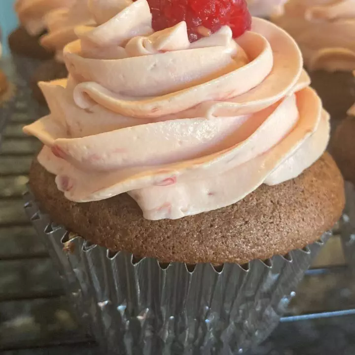 Raspberry Whipped Cream Frosting
