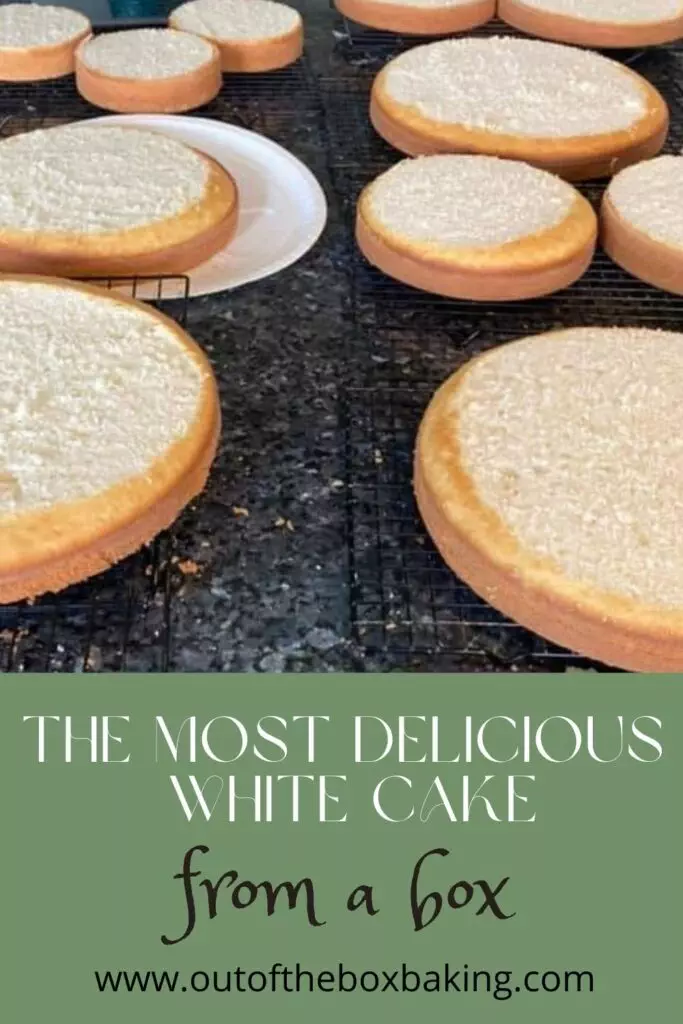 The Most Delicious White Cake from a Box (Doctored Cake Mix) from Out of the Box Baking.com