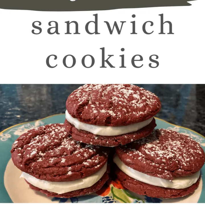 Red Velvet Sandwich Cookies