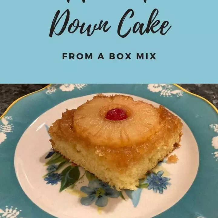 Pineapple Upside Down Cake from a Box Mix