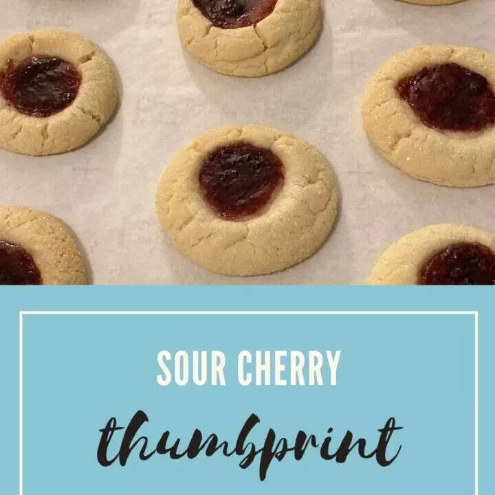 Sour Cherry Thumbprint Cookies