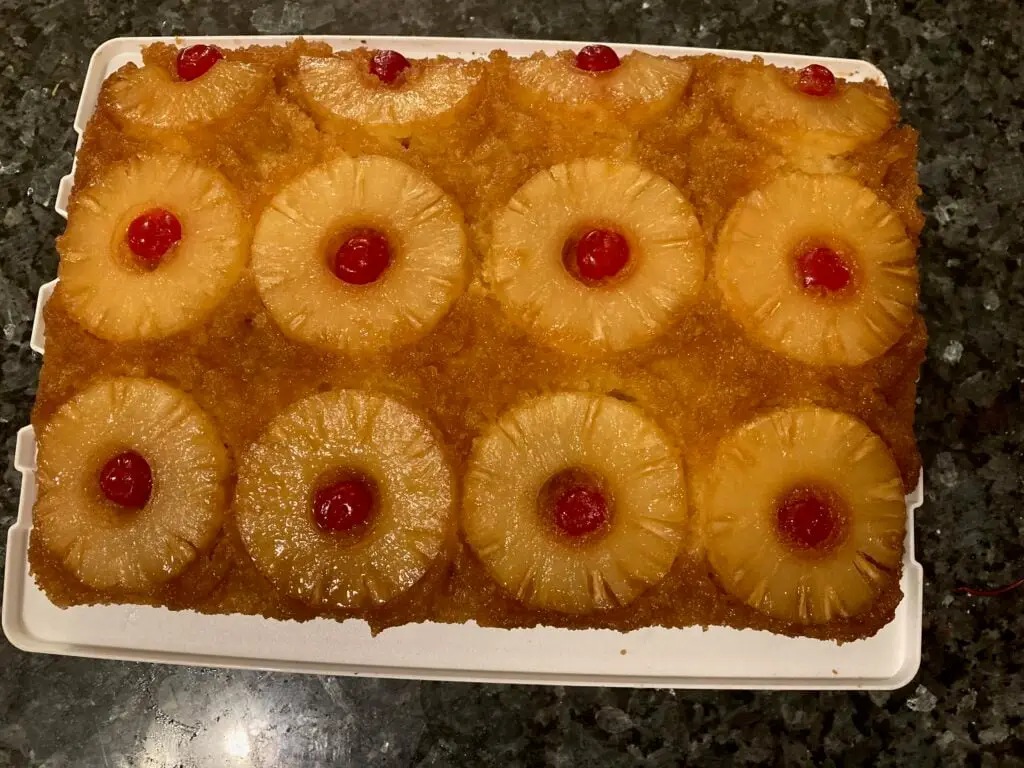 pineapple upside down cake from out of the box baking.com