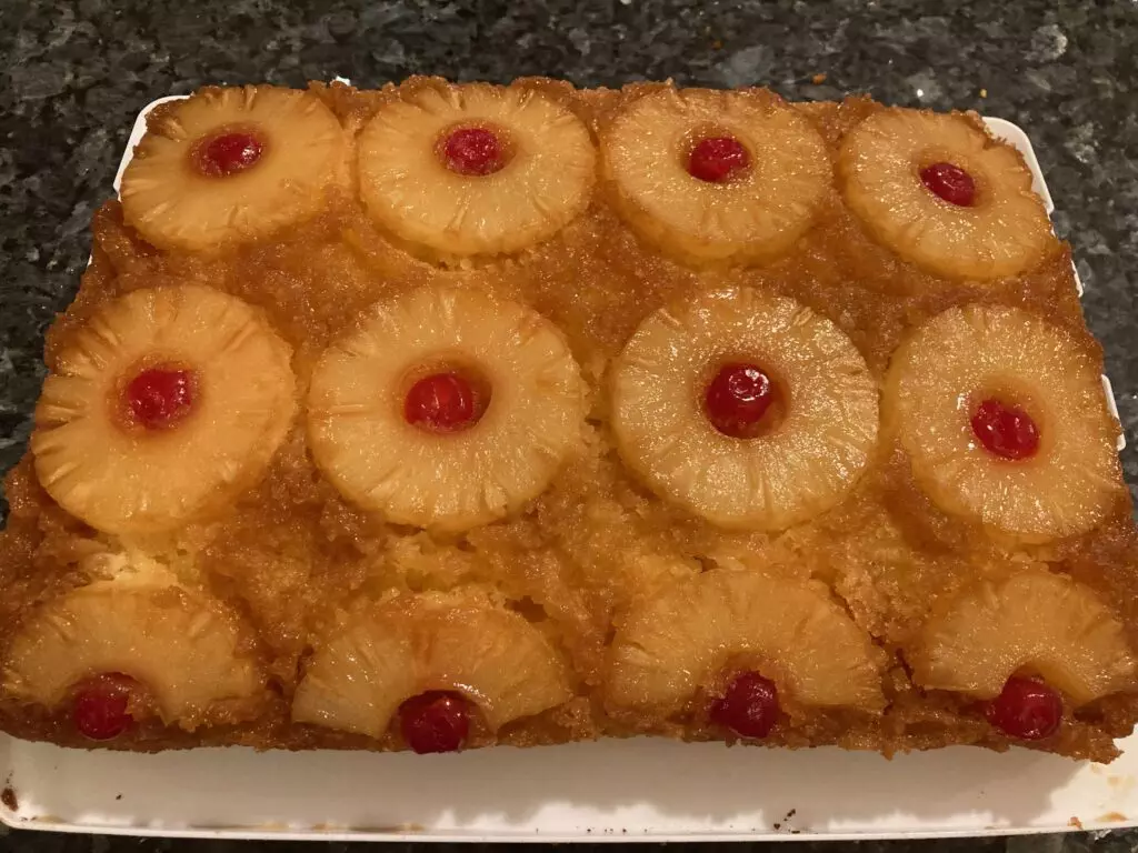 pineapple upside down cake from out of the box baking.com