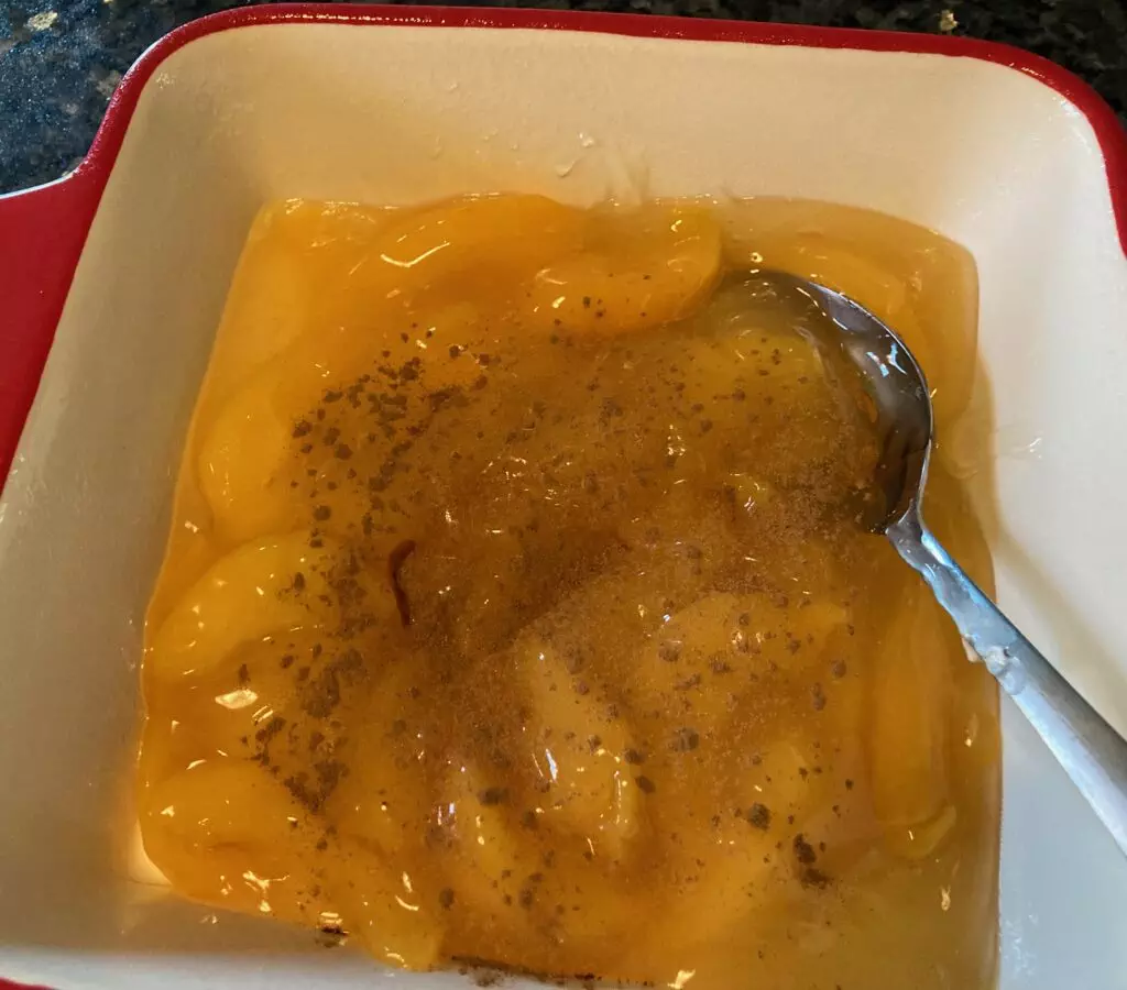 Easy Peach Cobbler from Out of the Box Baking.com