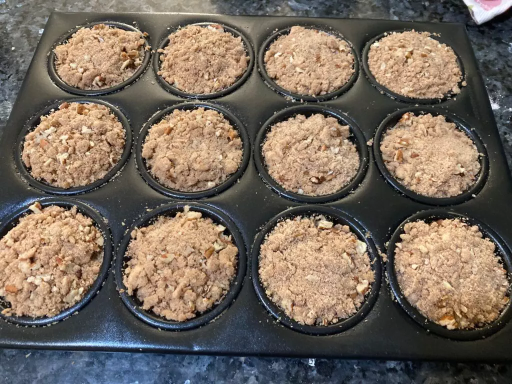 Easy Cinnamon Streusel Muffins with Pecans from Out of the Box Baking.com