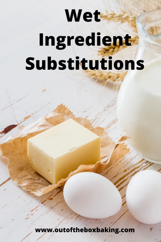 wet ingredient substitutions