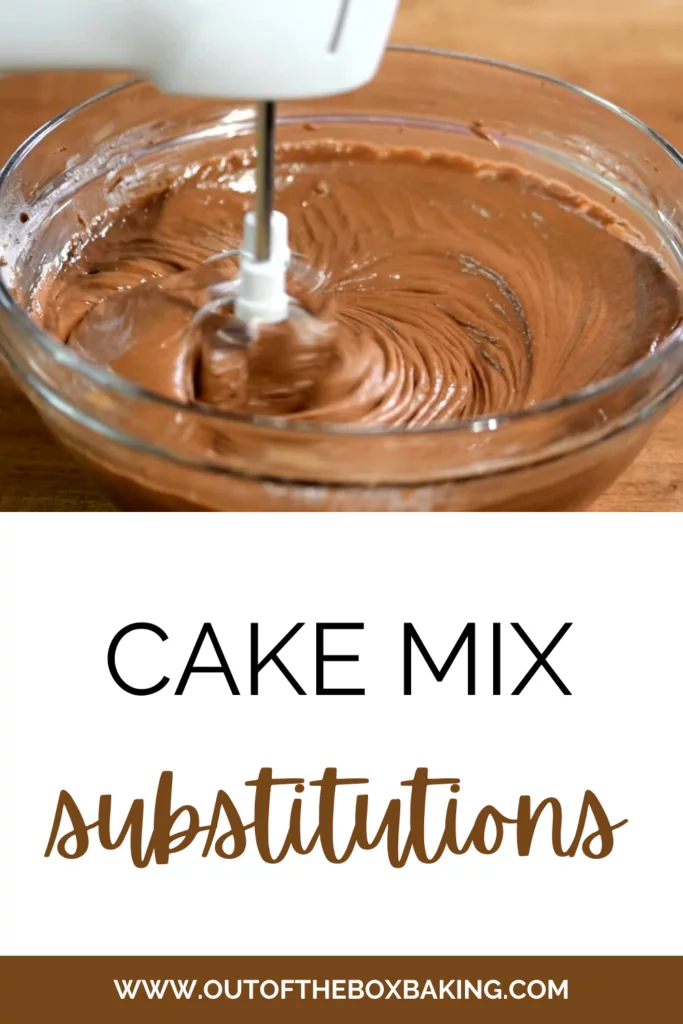 cake mix substitutions