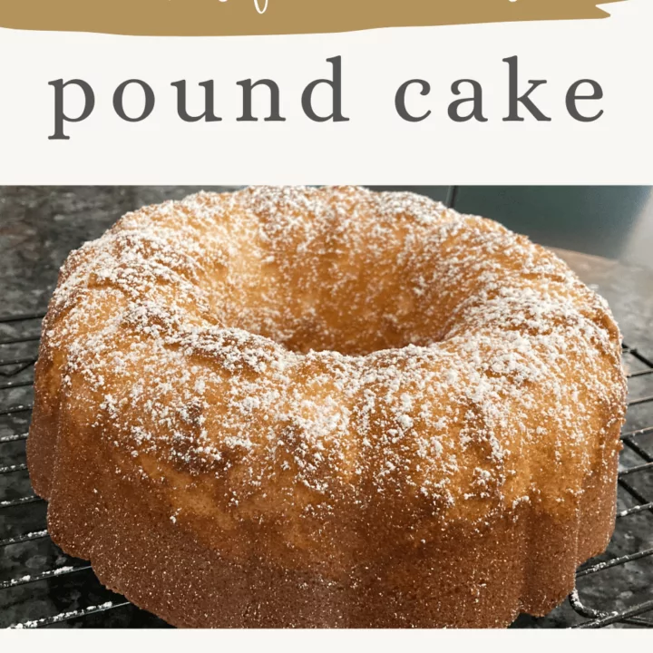 Old Fashioned Pound Cake (with whipping cream)