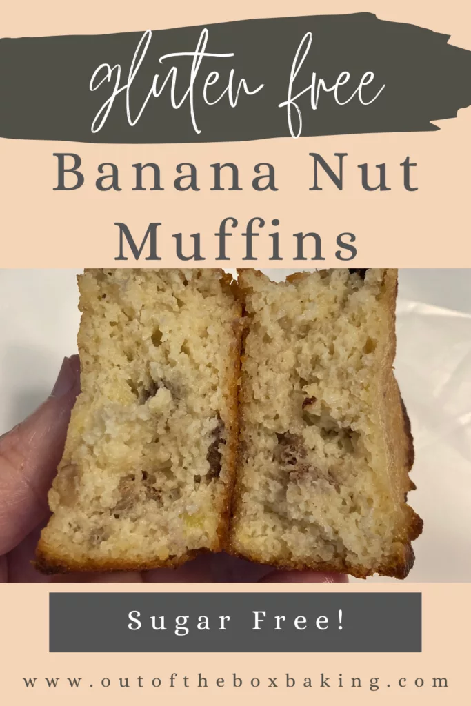 gluten free banana nut muffins from Out of the Box Baking.com