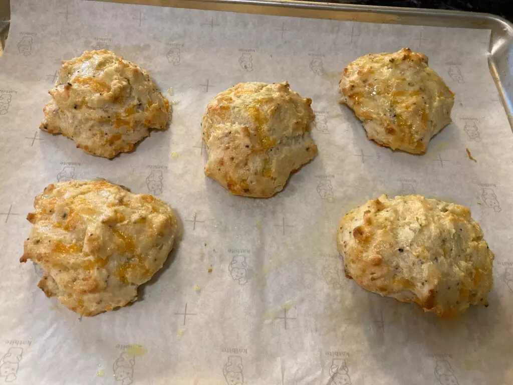 Copycat Red Lobster Cheddar Bay Biscuits (without Bisquick) from Out of the Box Baking.com