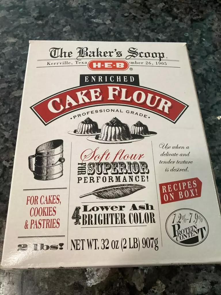 Box of cake flour