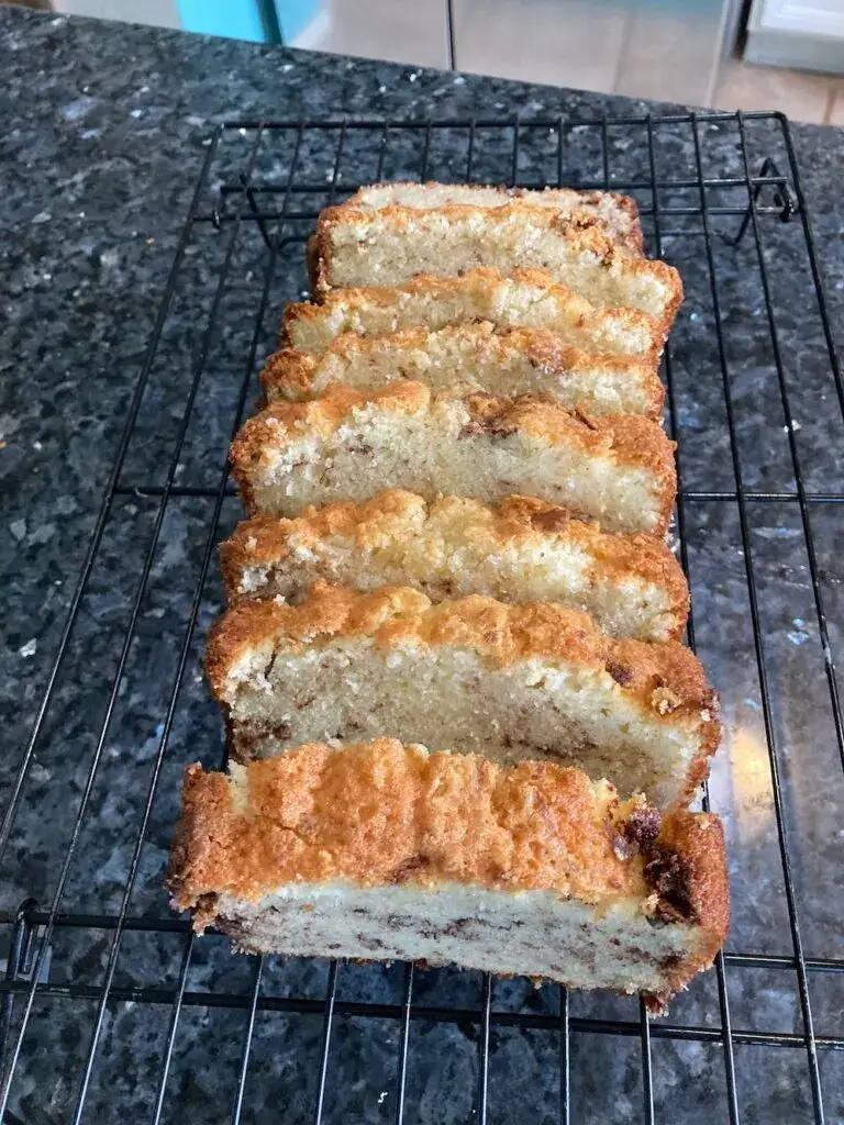 sliced cake