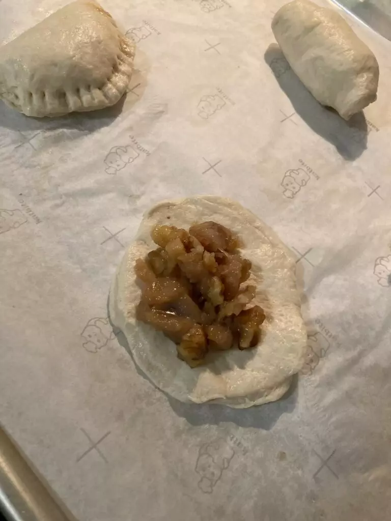 biscuit dough with filling