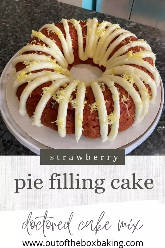strawberry pie filling cake