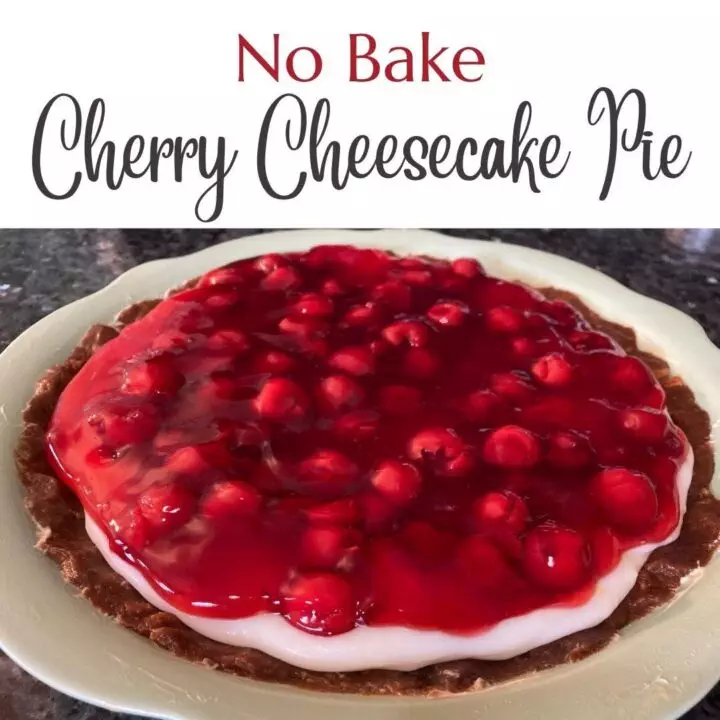 No Bake Cherry Cheesecake Pie