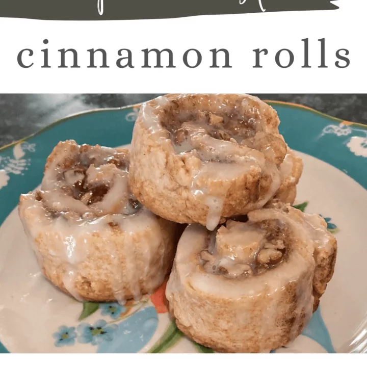 Flaky Pie Crust Cinnamon Rolls with Maple Glaze