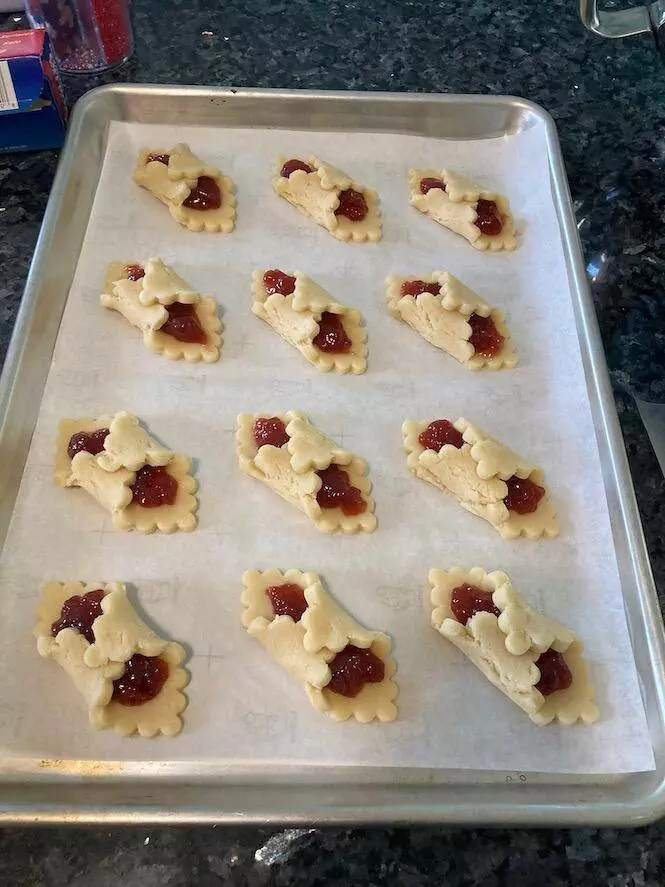 Cake Mix Kolaches with strawberry filling from Out of the Box Baking