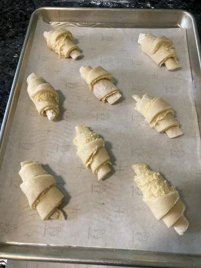 almond tea cakes, ready to go in the oven