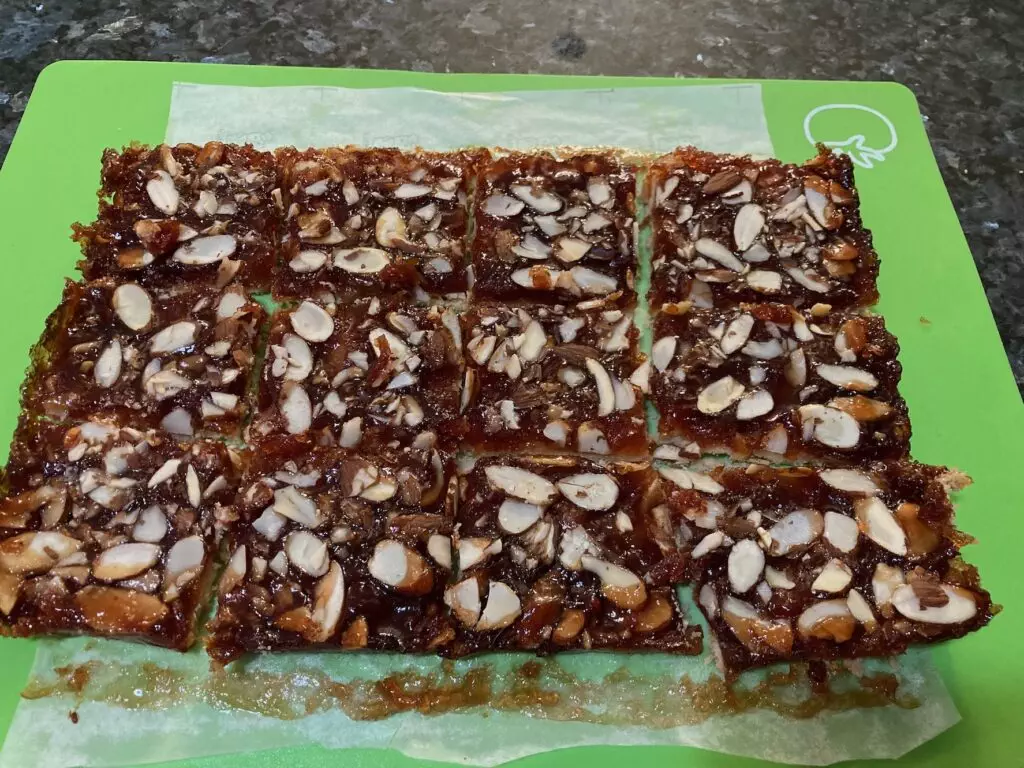easy cherry almond bars from out of the box baking.com