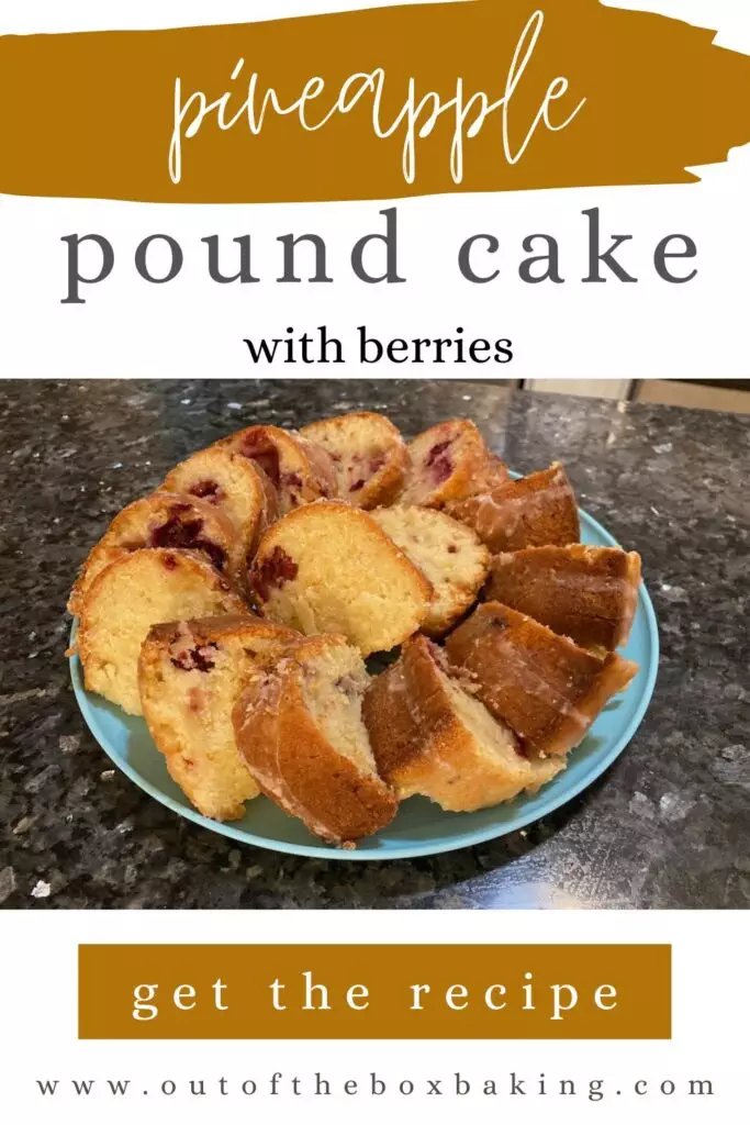 Pineapple Pound Cake with Berries