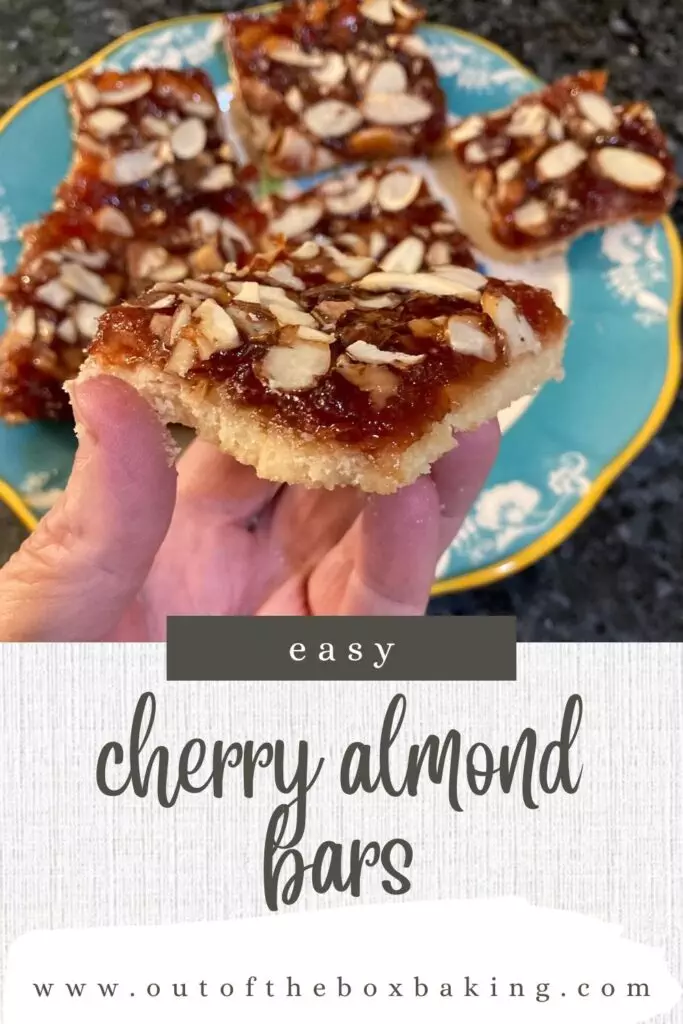 easy cherry almond bars by out of the box baking.com