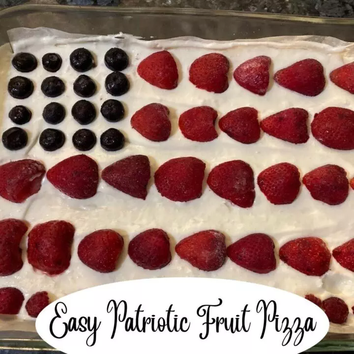Easy Patriotic Fruit Pizza