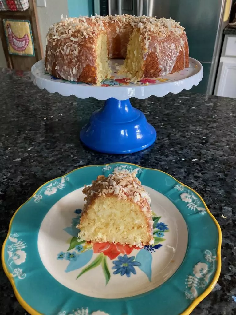 Easy Pineapple Coconut Cake with Lime from Out of the Box Baking.com