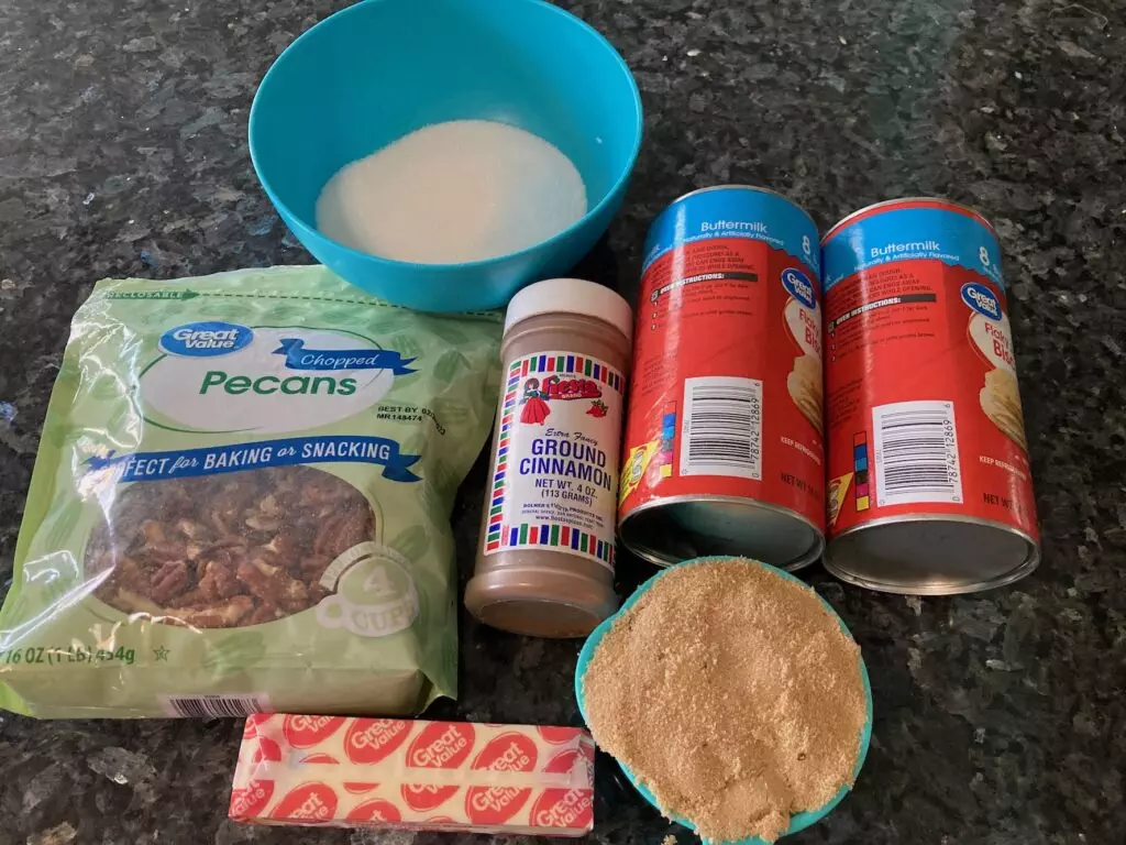 Ingredients for Monkey Bread from Out of the Box Baking.com