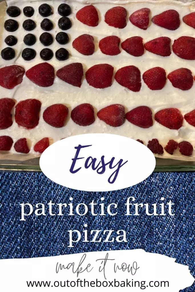Easy Patriotic Fruit Pizza from Out of the Box Baking.com