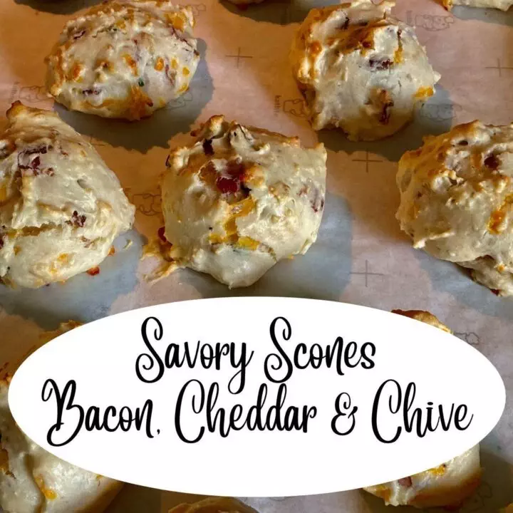Savory Scones (Bacon Cheddar Chive Scones)