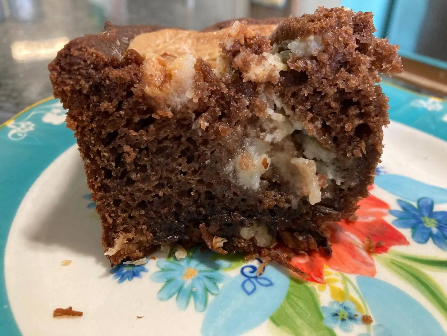 Earthquake Cake (German Chocolate Upside Down Cake) from Out of the Box Baking.com