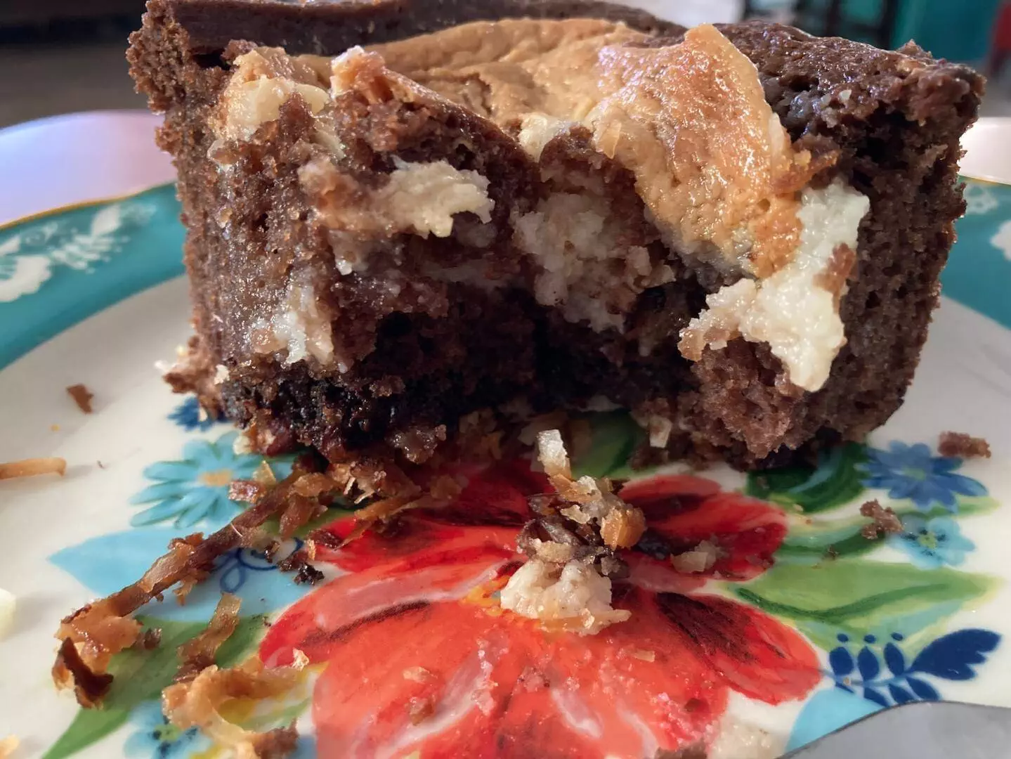 Earthquake Cake (German Chocolate Upside Down Cake) from Out of the Box Baking.com