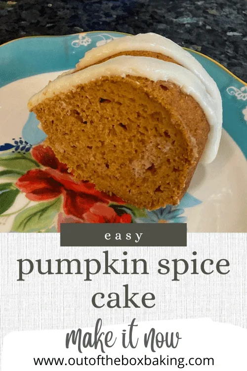 Easy Pumpkin Spice Cake from Out of the Box Baking.com