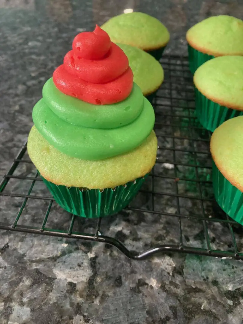 Easy Grinch Cupcakes from Out of the Box Baking.com