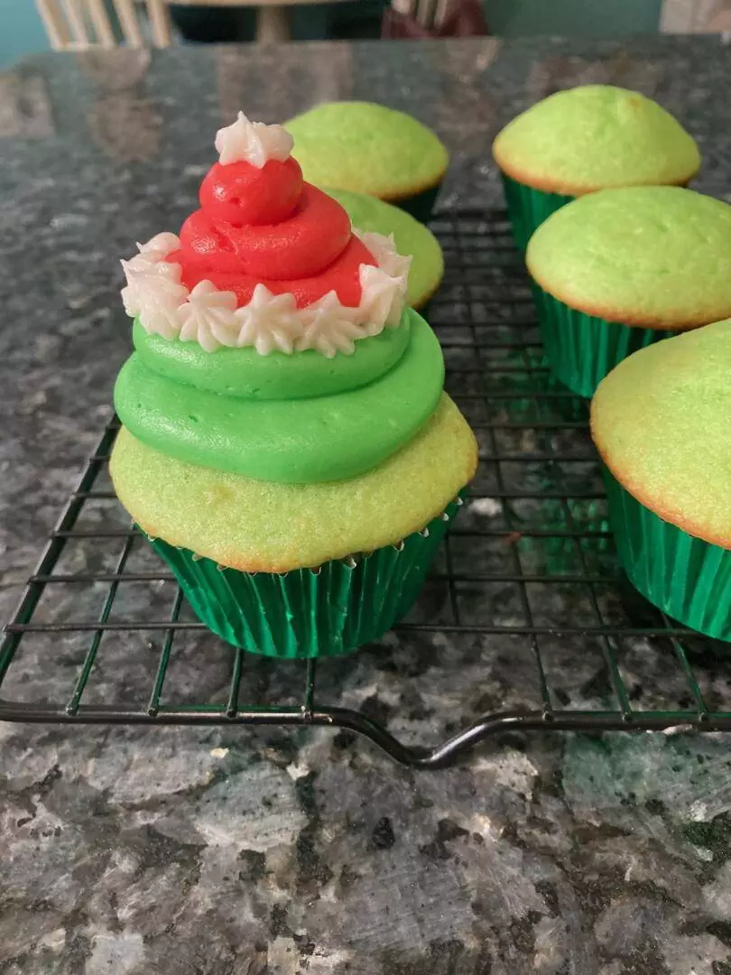 Easy Grinch Cupcakes from Out of the Box Baking.com