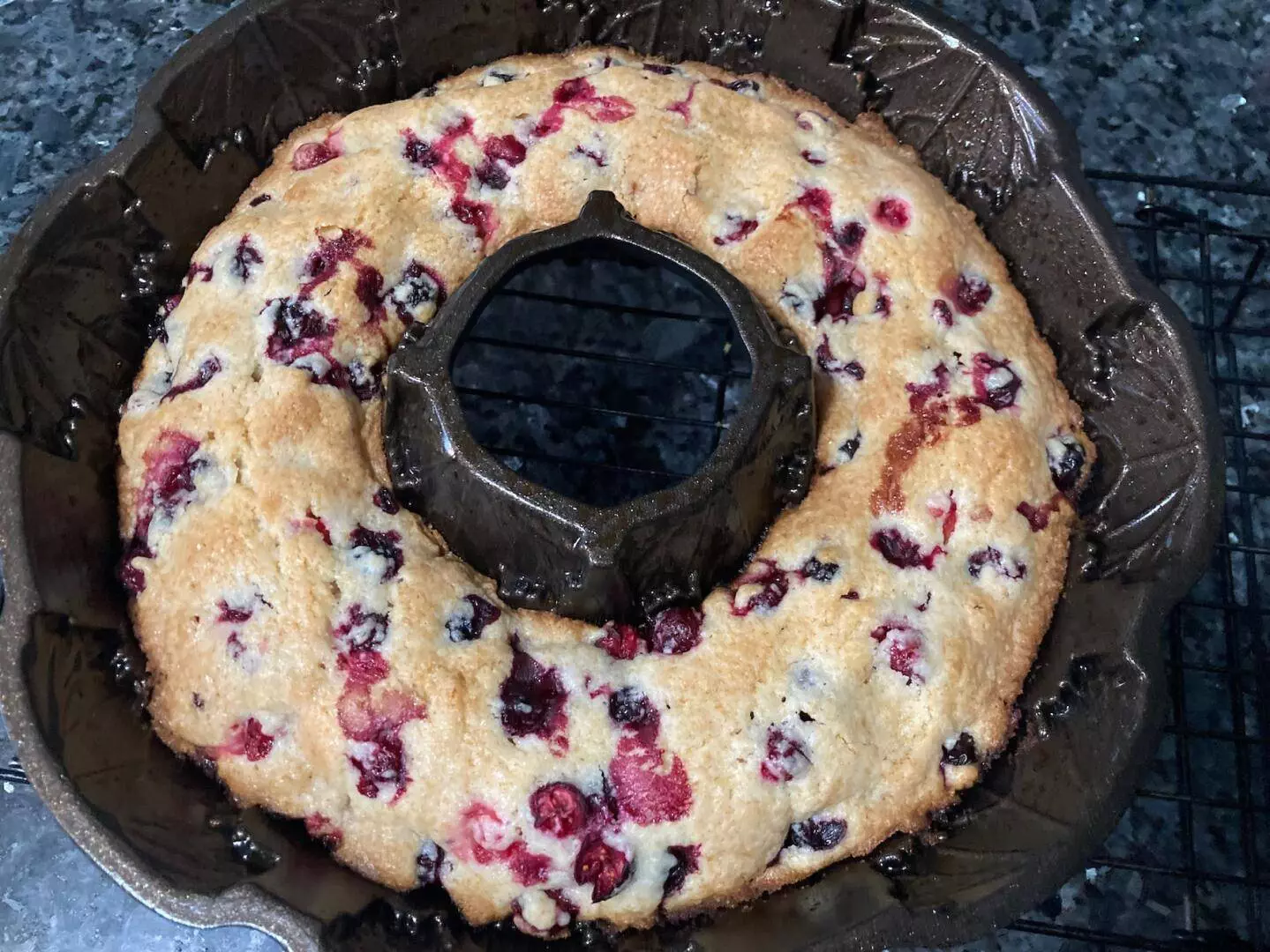 Easy Cranberry Breakfast Cake from Out of the Box Baking.com