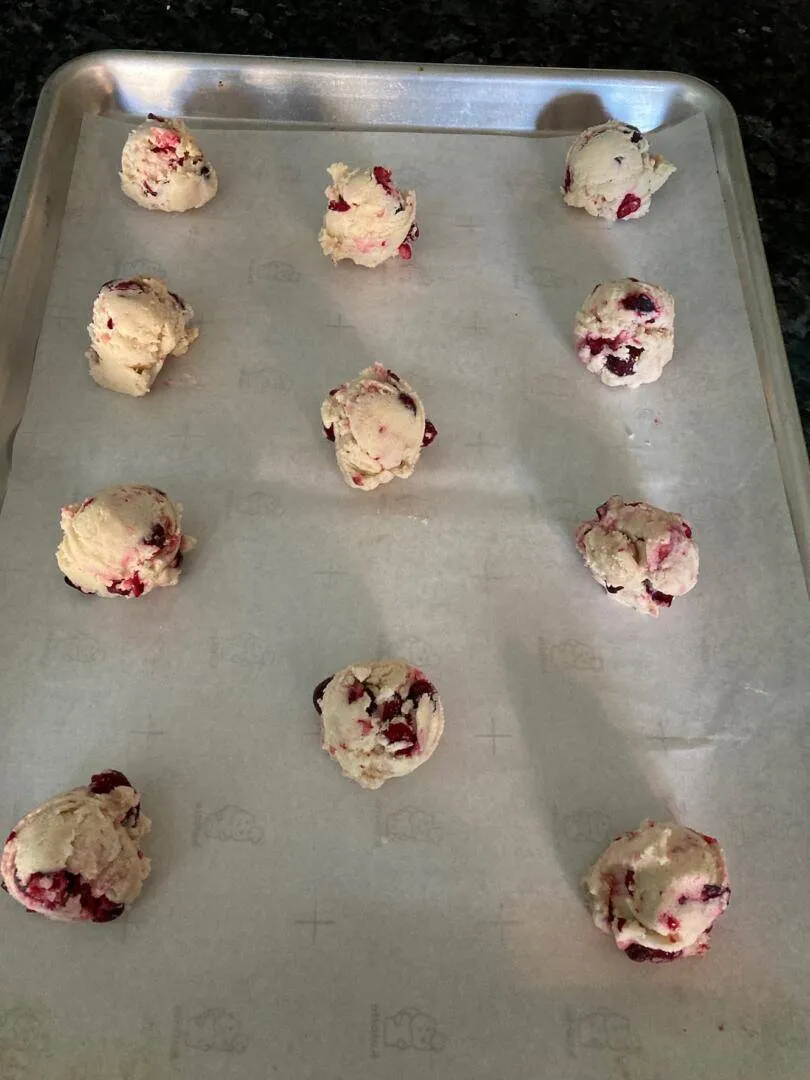 Orange Cranberry Cookies from Out of the Box Baking.com