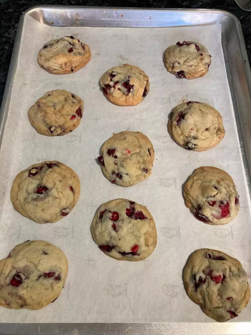 Orange Cranberry Cookies from Out of the Box Baking.com