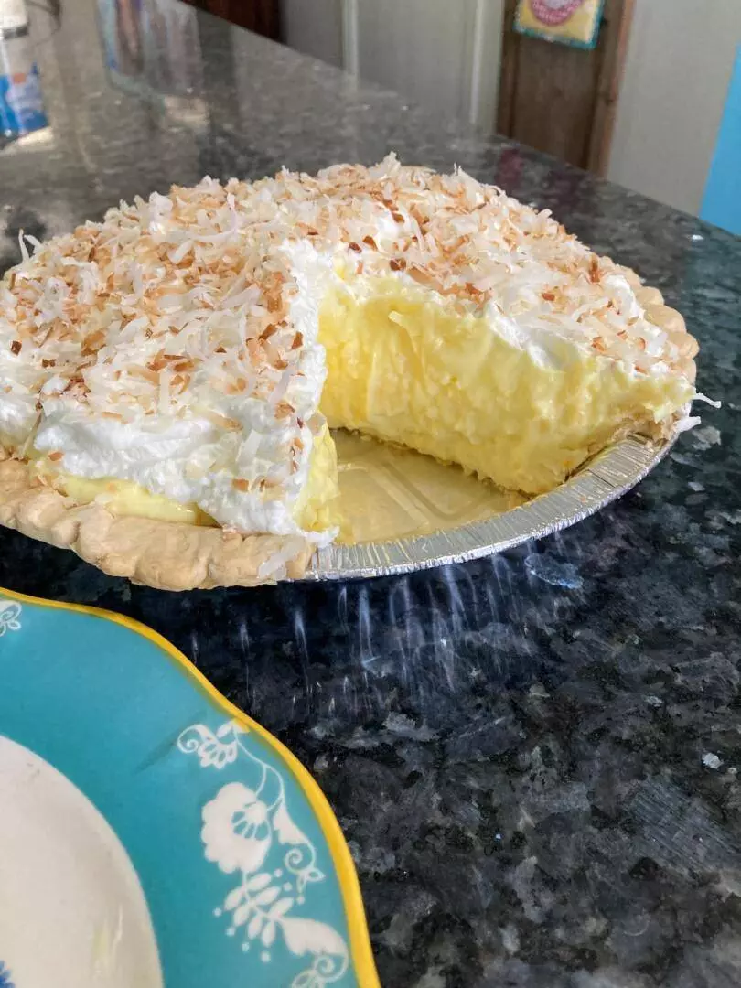 Coconut Cream Pie from Out of the Box Baking.com