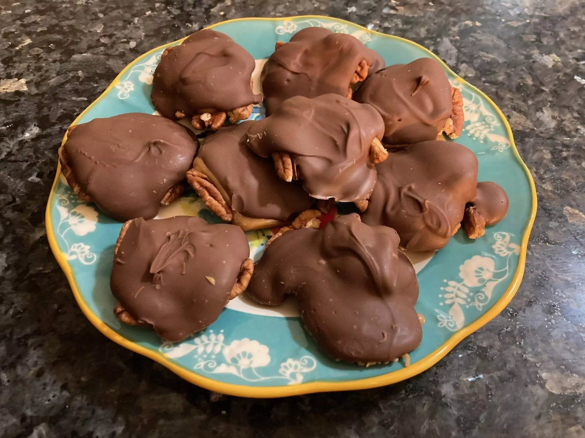 Easy Homemade Turtles Candy from Out of the Box Baking.com