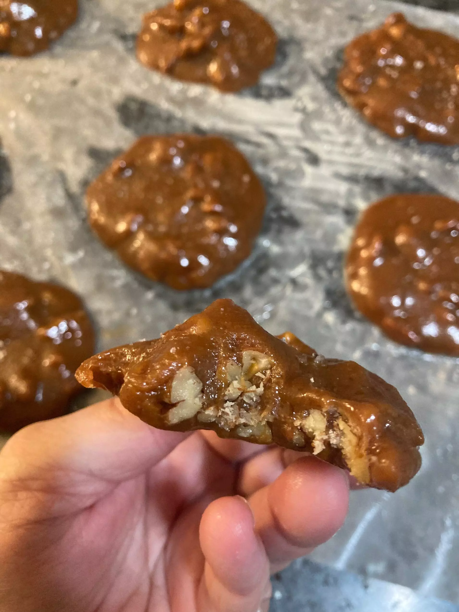 Easy Caramel Pecan Pralines from Out of the Box Baking.com