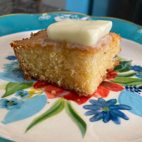 Southern Cornbread with Whipping Cream