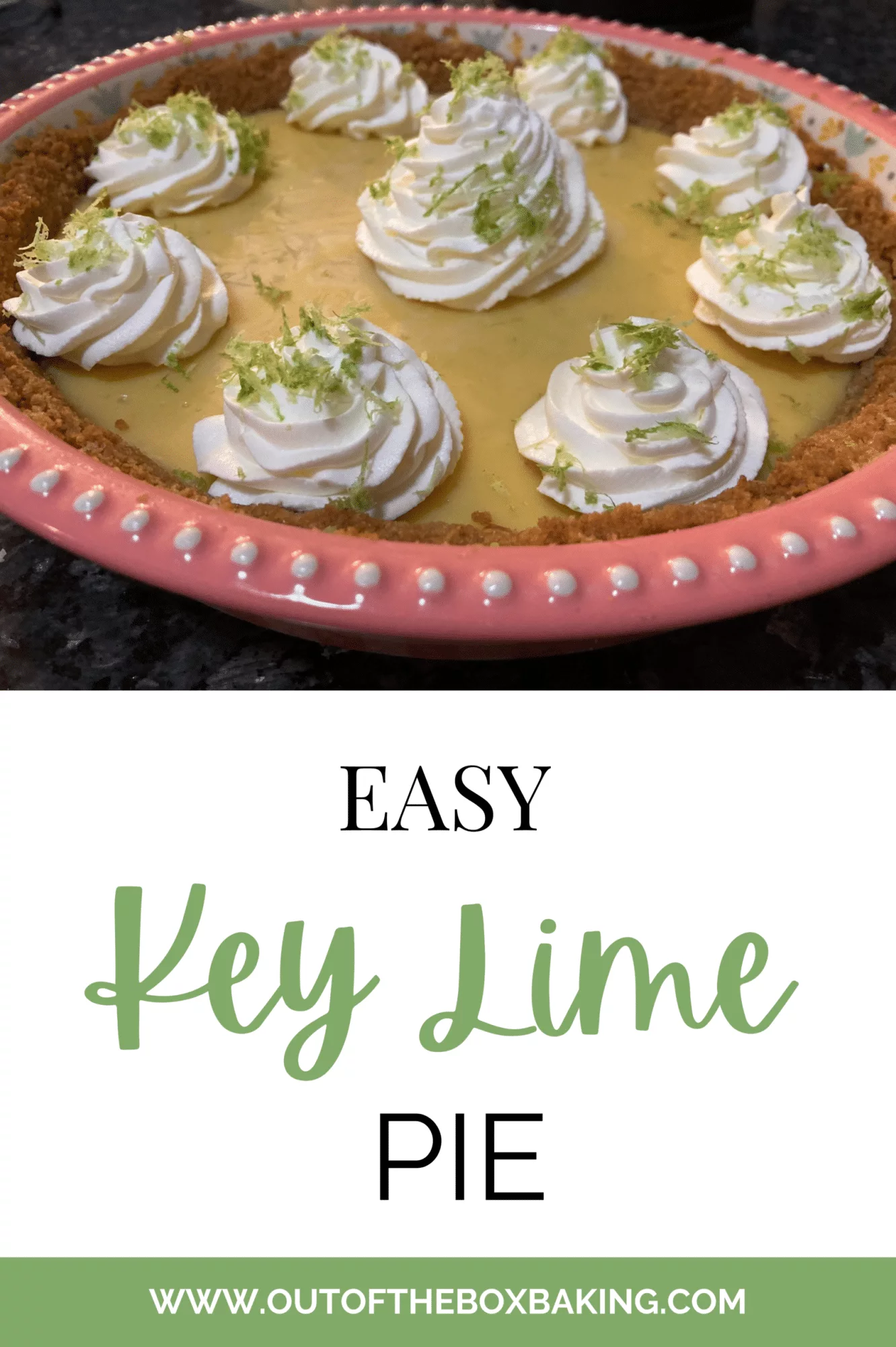 Easy Key Lime Pie (baked) from Out of the Box Baking.com