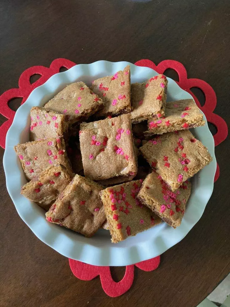 Valentine Cookie Bars from Out of the Box Baking.com