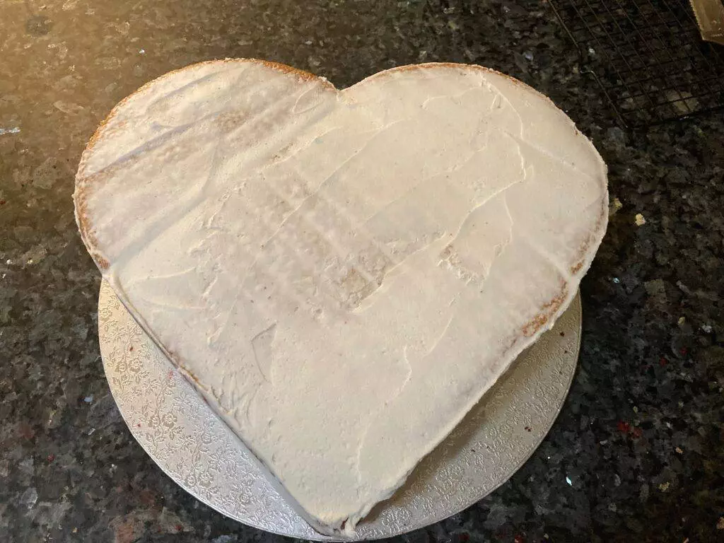 Heart Shaped Cake without a Heart Pan from Out of the Box Baking.com