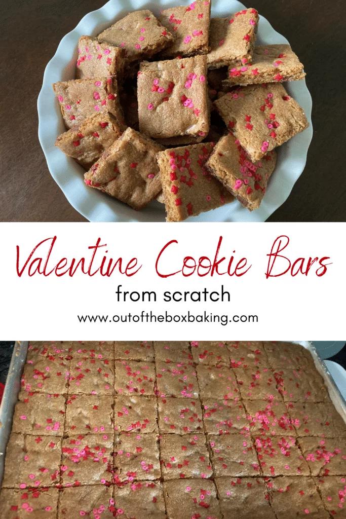 Valentine Cookie Bars from Out of the Box Baking.com