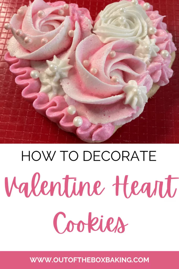How to decorate Valentine Heart Cookies from Out of the Box Baking.com